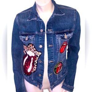 ROLLING STONES Patch Jean Jacket